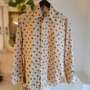 K-Mart Vintage Oversized Cream Floral Blouse